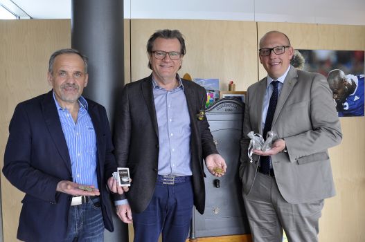 Vorstandsmitglieder der Haller Kaufleute: Gerhard Flatscher, Werner Schiffner und Peter Grassl